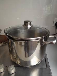 La gourmet Stainless Steel 24x16cm Glass Lid 6.8L