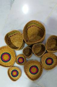 Storage rattan basket