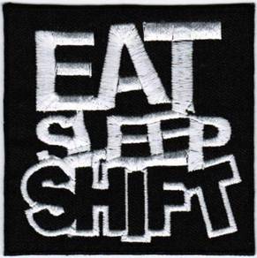 Eat Sleep Shift Car Motor Automobile Racing Patch