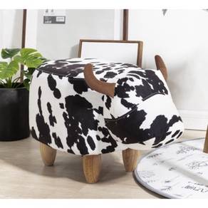 Cow Design Small Shoe Sofa Child Chair Bench