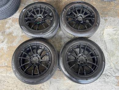 Rim second 15 gramlight siap tayar myvi saga wira