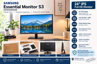 Samsung 24” S24D300GAE IPS 100Hz Monitor