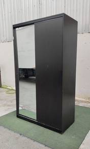YD03L Almari Baju 4x7 Ft 2 Sliding Doors Wardrobe