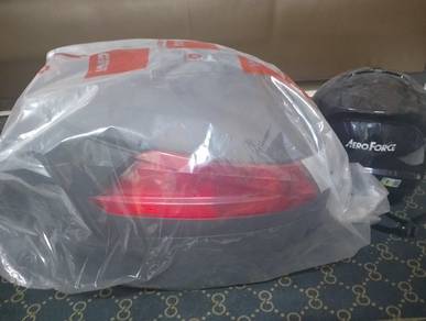 motorsikal box+helmet baru