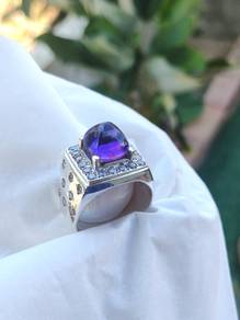 Cincin Perak Kecubung Kuala Balah Asli Sugarloaf