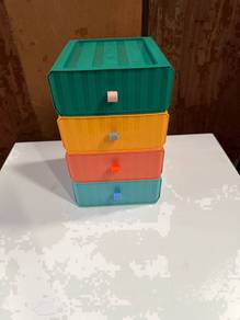 [BrandNew] Stackable Tabletop 4 Tier Plastic Laci