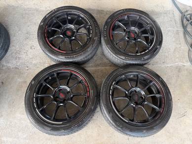 Rim ze40 time attack 16 inch tayar 80% vios city