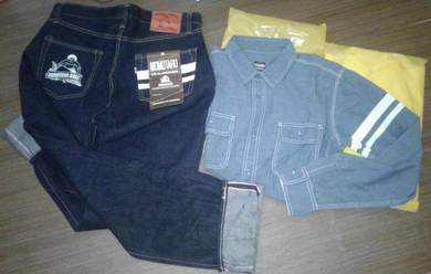Rare momotaro jeans 1005SP & WORKSHIRT GTB COMBO