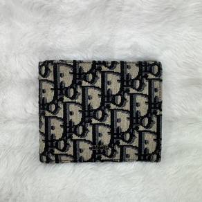 Authentic Dior Beige Oblique Mens Bifold Wallet