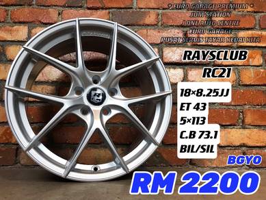 RAYSCLUB RC21 18inc civic fc fe golf w176 w204