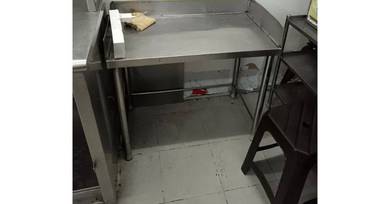 stainless steel kitchen table