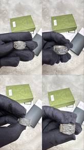 Authentic Gucci Ring Interlock Silver Size 13