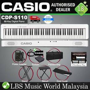 Casio CDP-S110 White Digital Piano Portable Pack