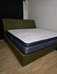 Custom Queen Bed with King Koil Prince Collection 
