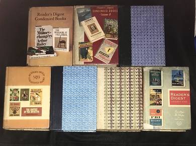 VINTAGE 7 READERS DIGEST CONDENSED BOOKS LOT Buku