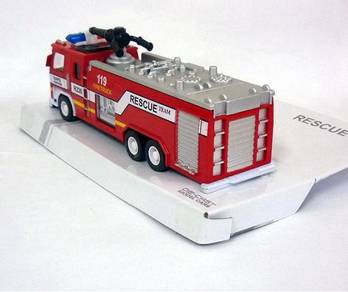 119 fire rescue truck diecast model