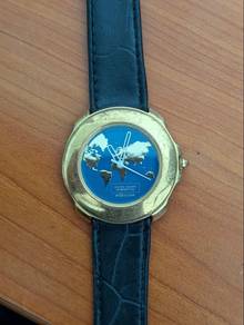 Vintage Benetton by Bulova World Map Quartz Watch