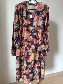 baju kurung floral