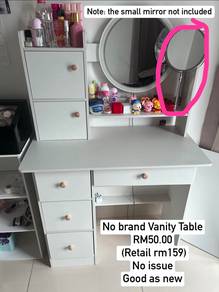 Vanity Table with Side Drawers