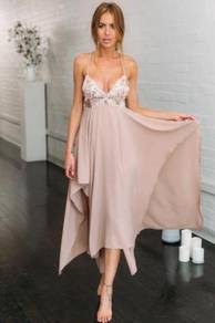 Sequin nude sexy prom wedding dress RBP0460