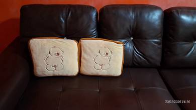 Sofa L Shape Leather with Stool