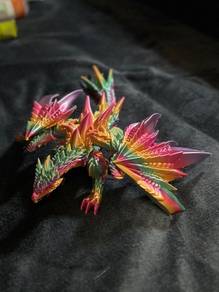3D Printed Crystal Winged Dragon