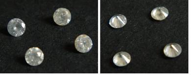 4pcs Round Cut diamond