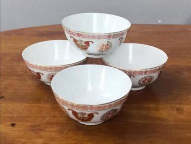 Vintage oriental rice bowl 4