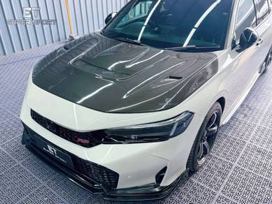 Honda Civic FE VARIS Carbon Bonnet Hood V3