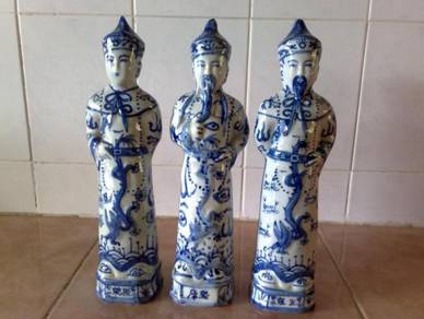 3501 Patung Chinese Oriental men figurines 3