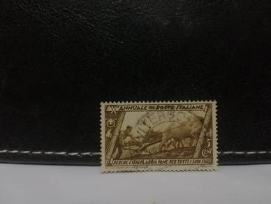 1932 Italy Stamp Ploughing Land Oxen
