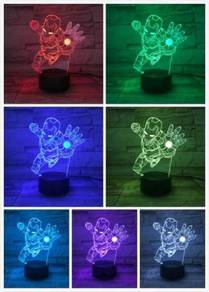 3D LED Avengers Lights Changing Colors