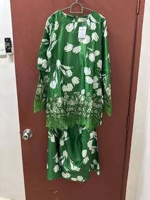 Brand New Baju Kurung Raya Jakel Barika Green  💕