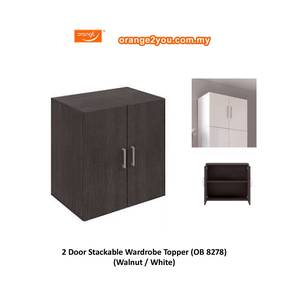 2 Door Wardrobe Topper / Stackable Wardrobe (W/WH)