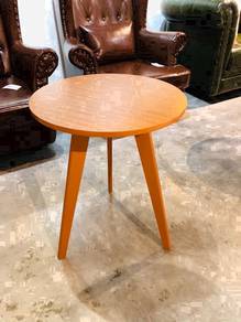 Cherry - Nordic Style Wooden Round Side Table
