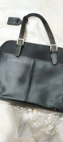 HP leather briefcase bag