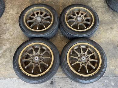 Rim second 15 CE28 siap tayar saga persona vios
