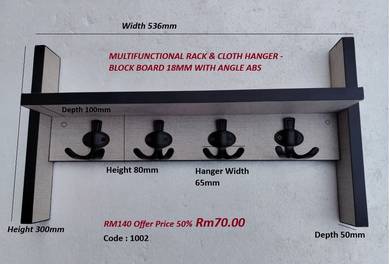 N2U 1002 - Multipurpose Hook Rack & Cloth Hanger