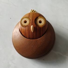 Vintage Owl woodball magnifying glass