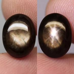permata double star black sapphire 6.52ct
