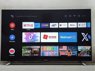 Panasonic 55" 4K Android Smart LED TV (like new)
