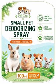 Pet Deodorizing Spray [100ml] For Bath