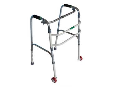 Walking Frame Wheels Walker Tongkat Elderly Crutch