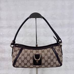 Gucci Abbey Monogram Brown shoulder bag