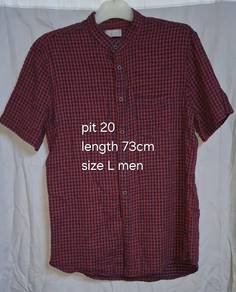 padini men's checkered short sleeve shirt