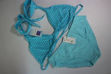 L1717 Sexy Bikini Bra Set Dot Blue
