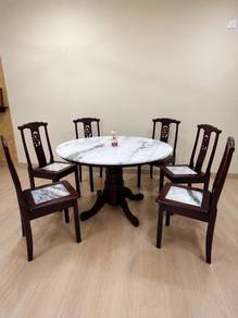 Dining Marble round Table Set