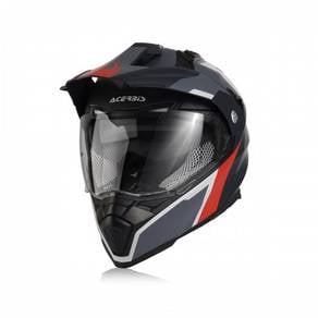 ACERBIS  Helmet FS606 Grey Red Matte