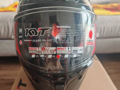 kyt helmet black new 