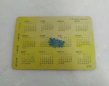 Antique Calendar 1993